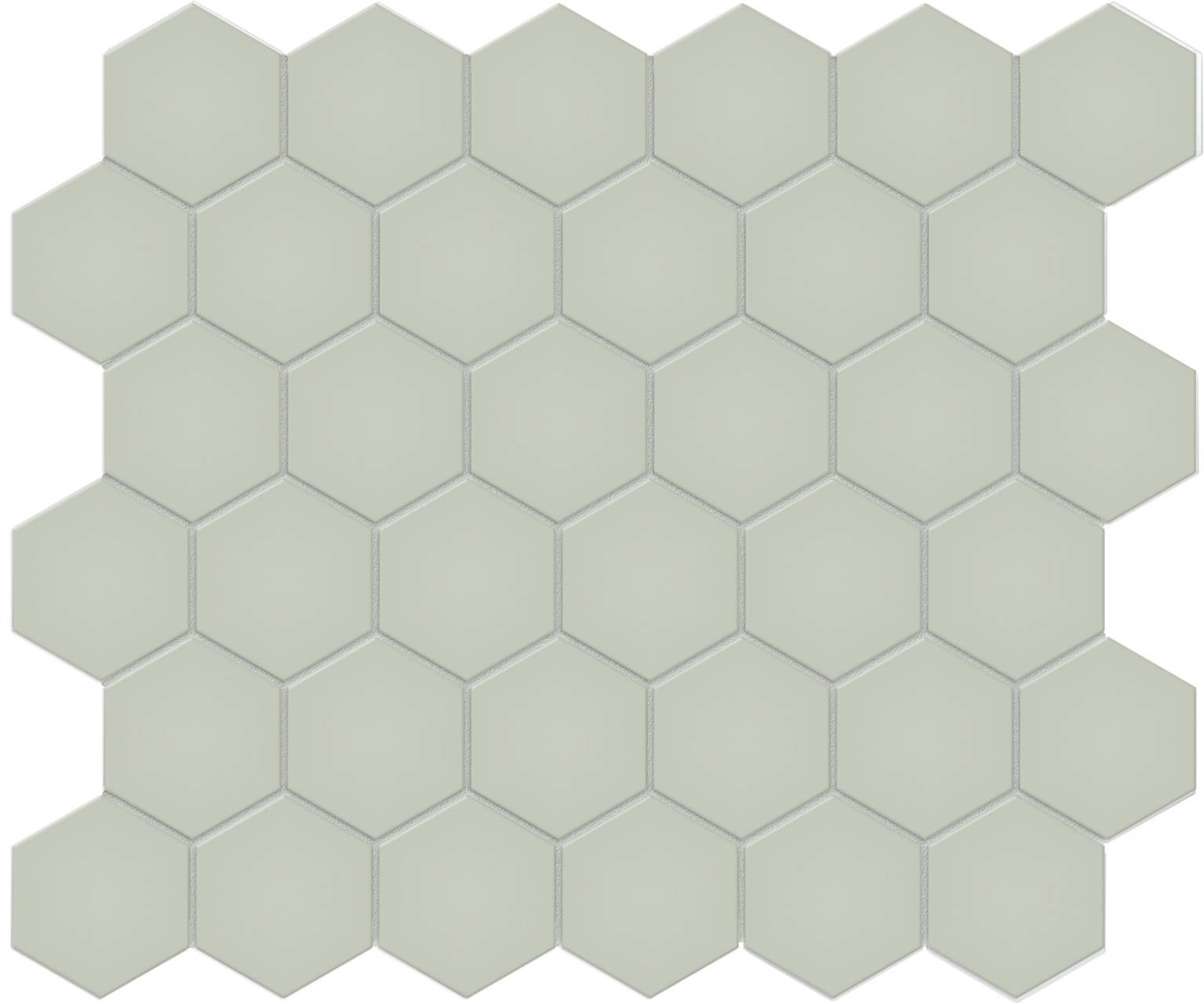 2″ Soft Sage Matte Hex Mosaic