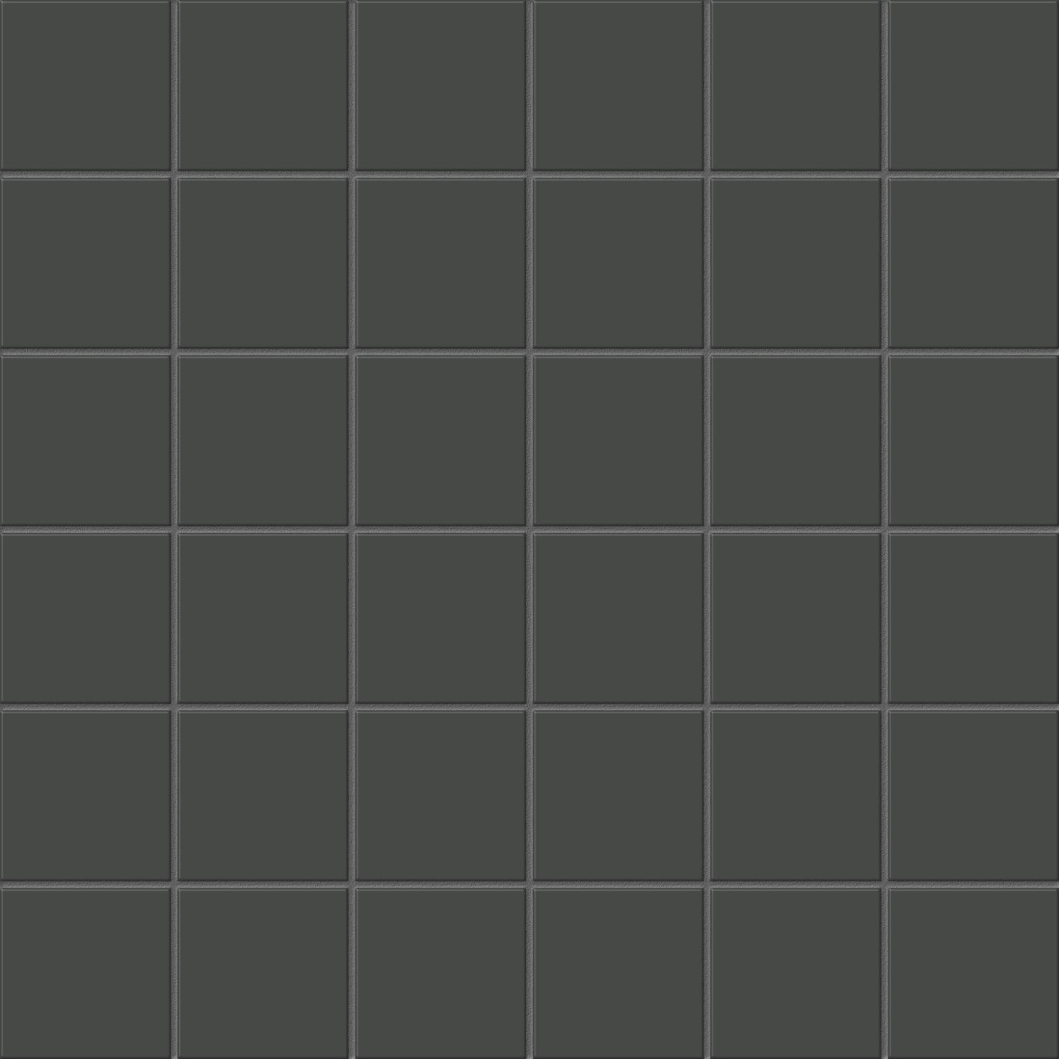 2X2 Retro Black Matte Mosaic