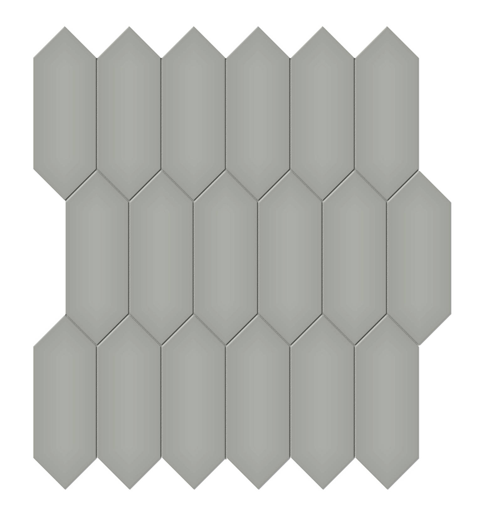 2×5 Taupe Matte Picket Mosaic