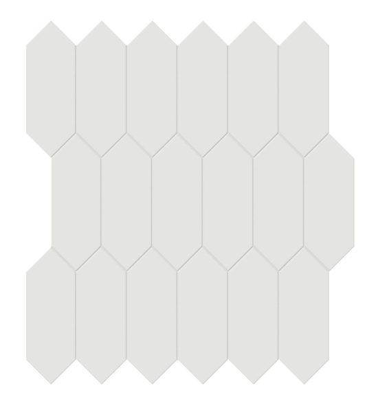 2x5 Vintage Grey Matte Picket Mosaic | Young Interiors Flooring Center