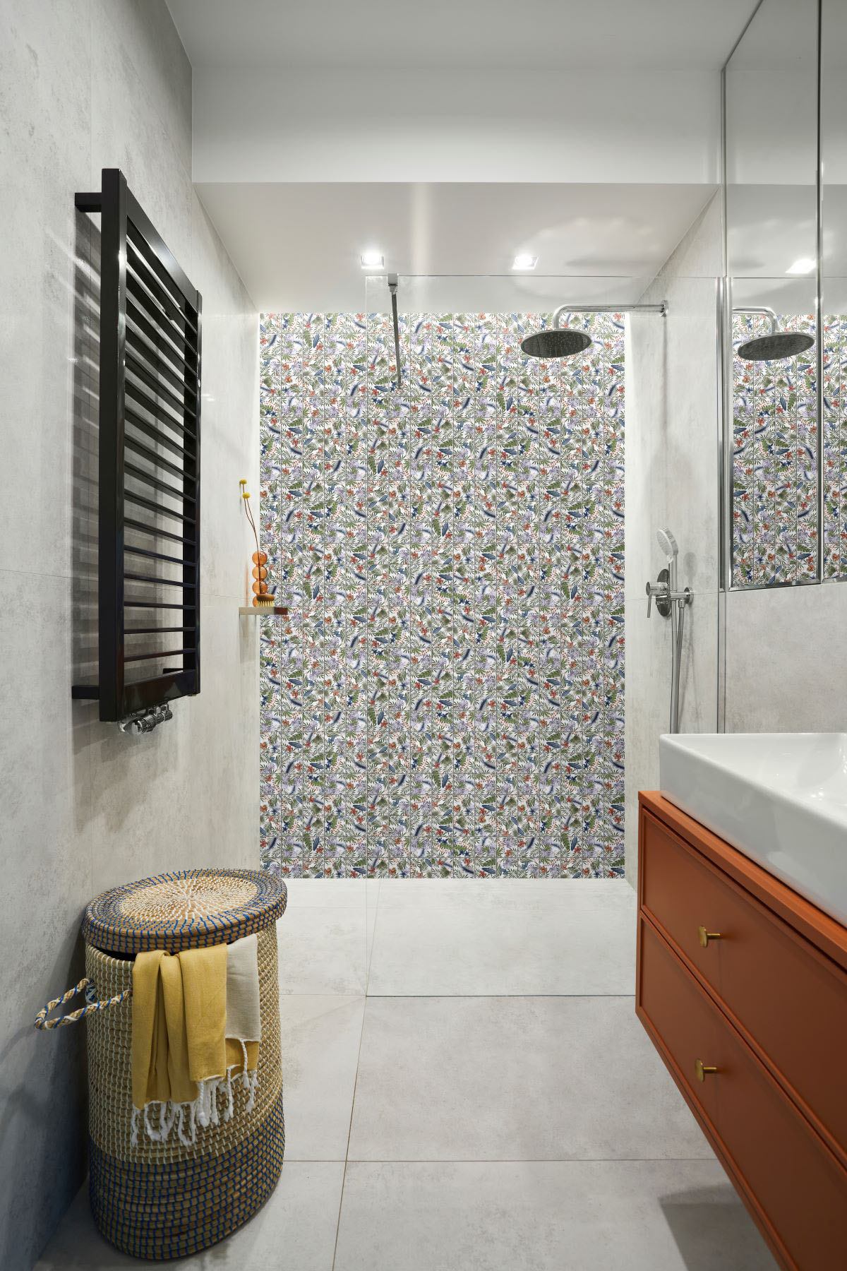 4"x4" Floral Multicolor Mosaic | Young Interiors Flooring Center
