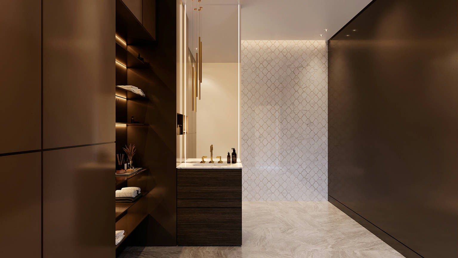 Ardor Infatuation Arabesque Polished Mosaic | Young Interiors Flooring Center