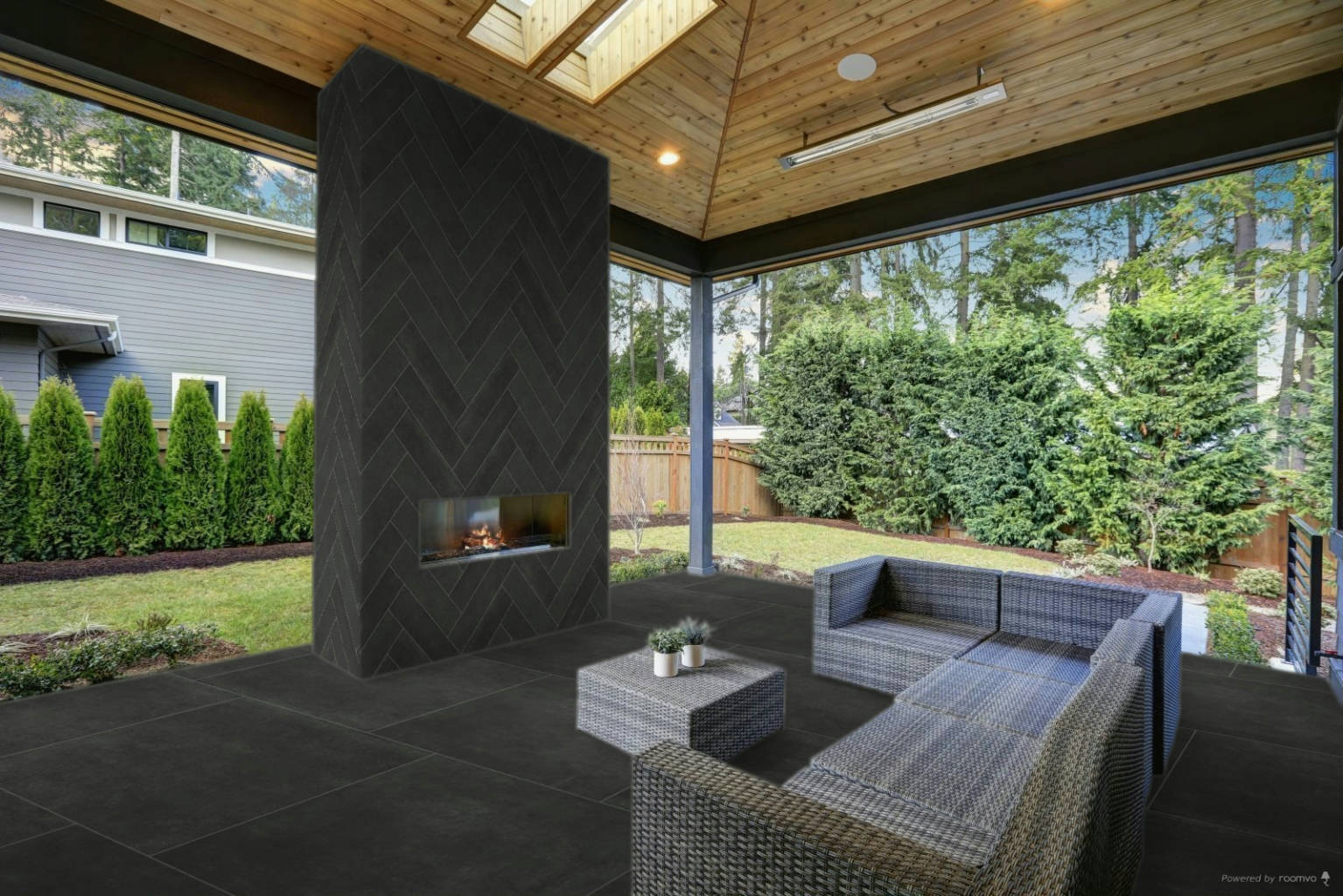 Ashland 48x48" and 6X24" Black | Young Interiors Flooring Center