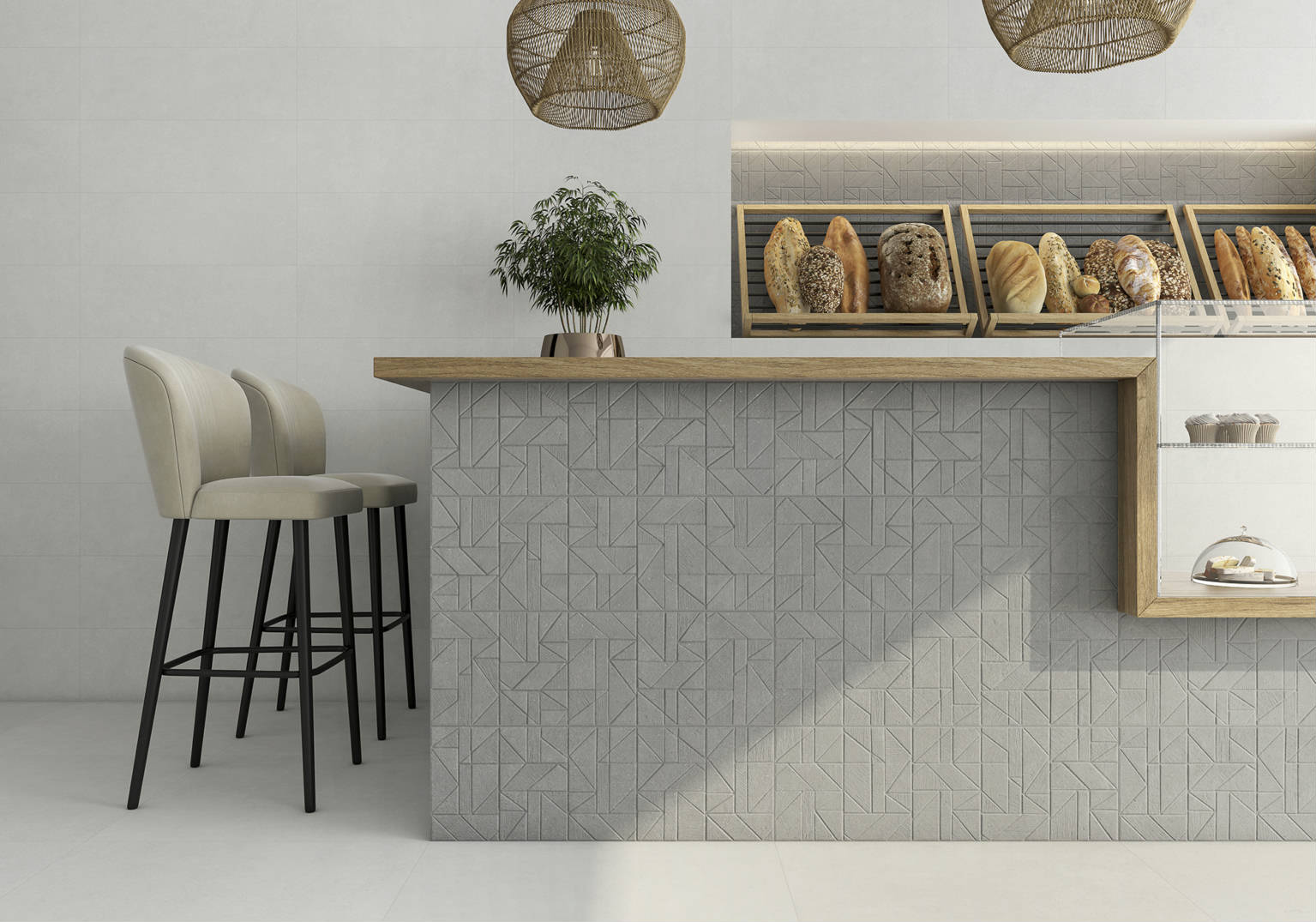 Ashland White 24X48 & 6x24 | Young Interiors Flooring Center