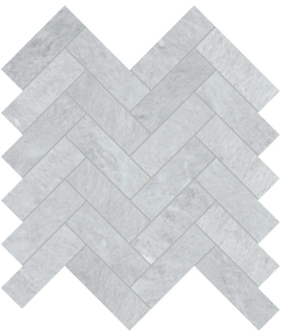 Aura Fresca 1.25x4 Herringbone Mosaic | Young Interiors Flooring Center