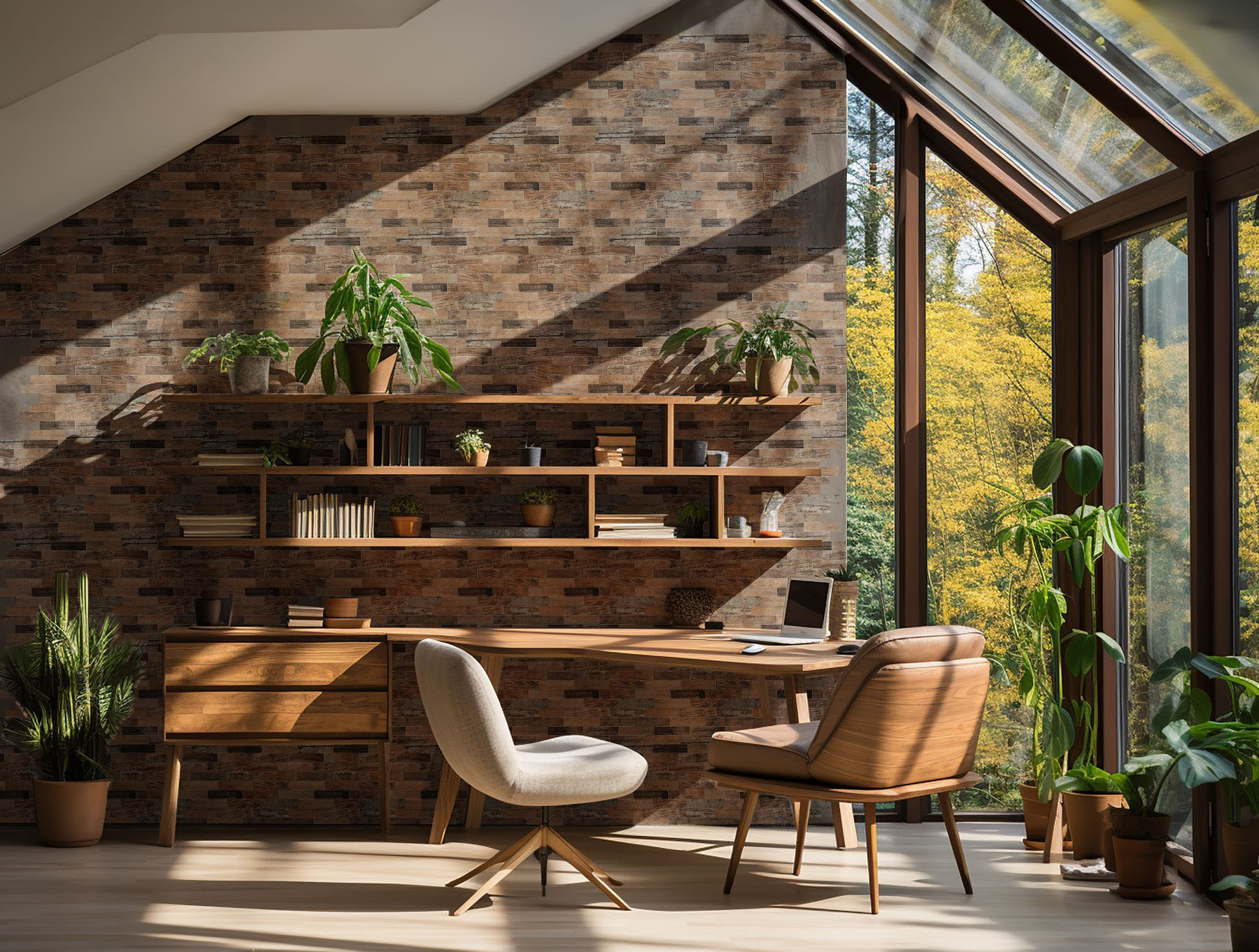 Beige Brown Mix Wood | Young Interiors Flooring Center