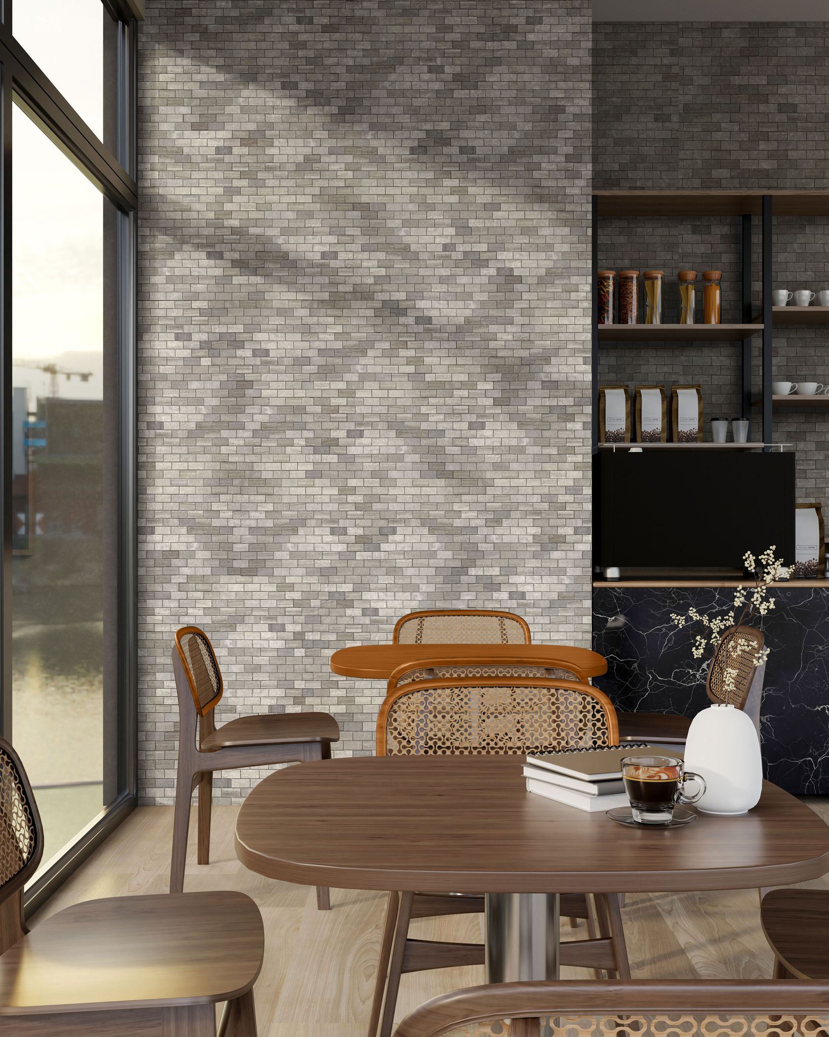 Brick Limestone Multi Finish Grey 3 | Young Interiors Flooring Center