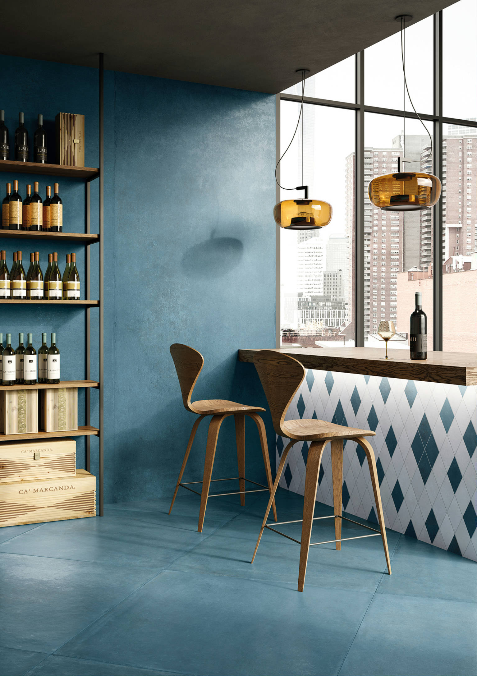 Charleston Seabrook Blu 40x40 | Young Interiors Flooring Center
