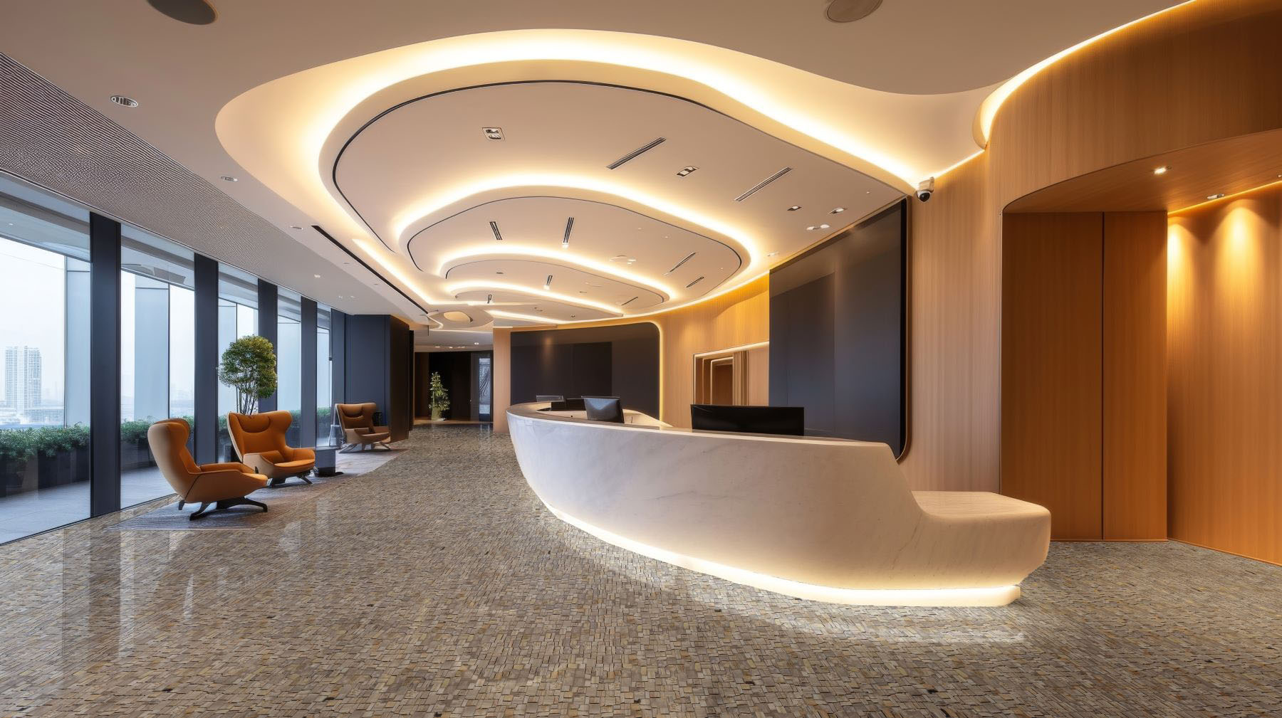 Cubic Fossil Wood Stone  | Young Interiors Flooring Center