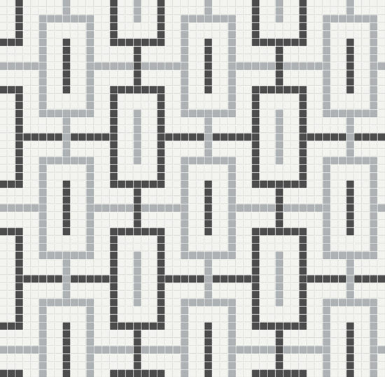 Dawn Blend Matte Chain Pattern Mosaic | Young Interiors Flooring Center