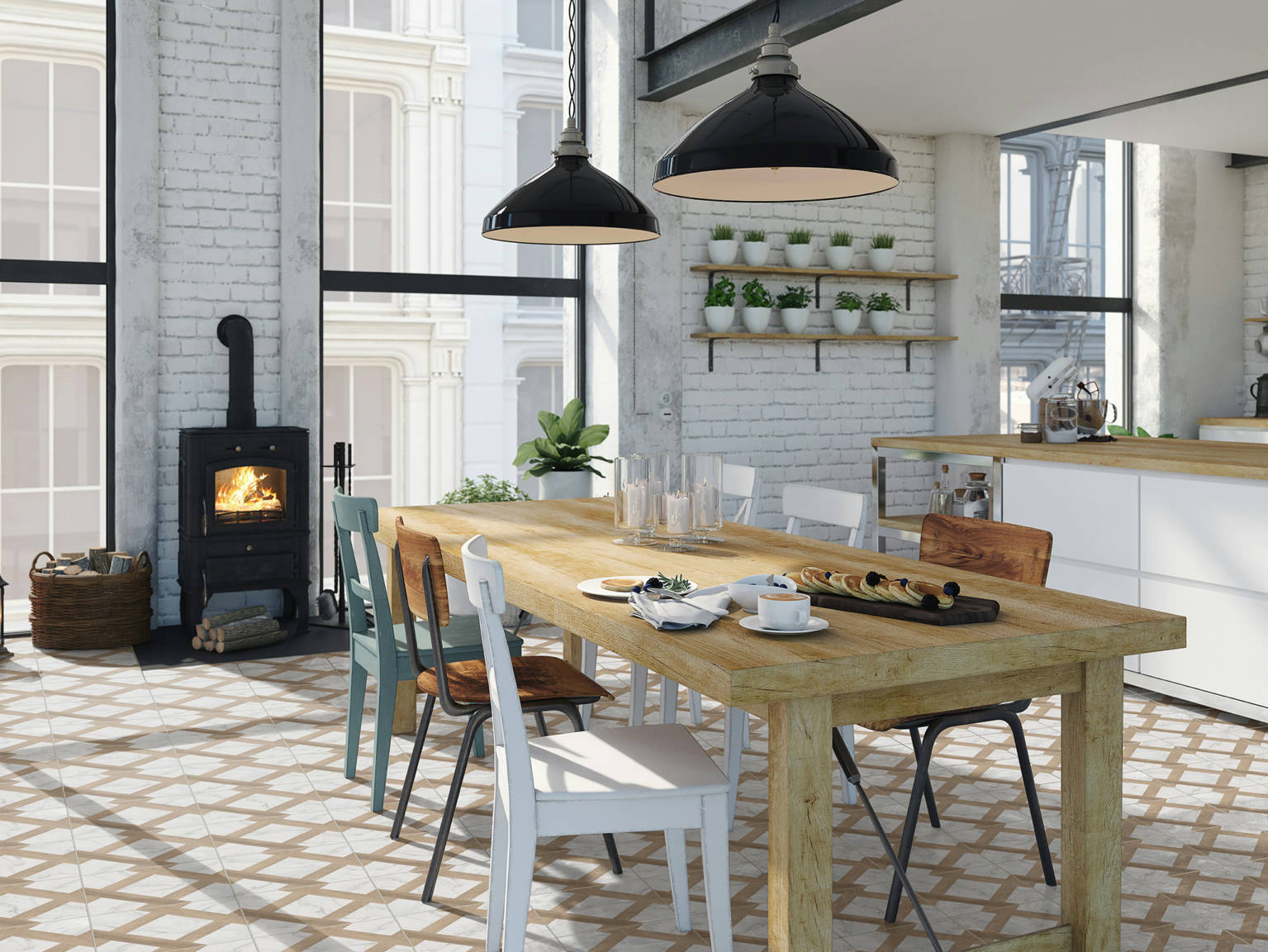 Intarsio Pisa 10x10 0 | Young Interiors Flooring Center
