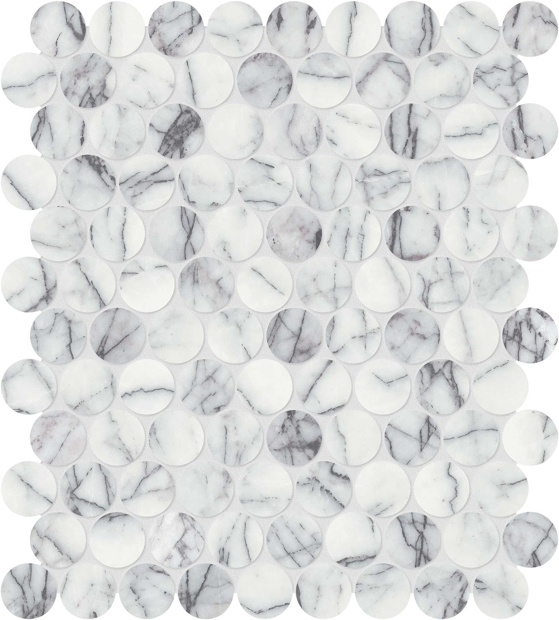 Lilac Volta 1.25 Penny Round Mosaic