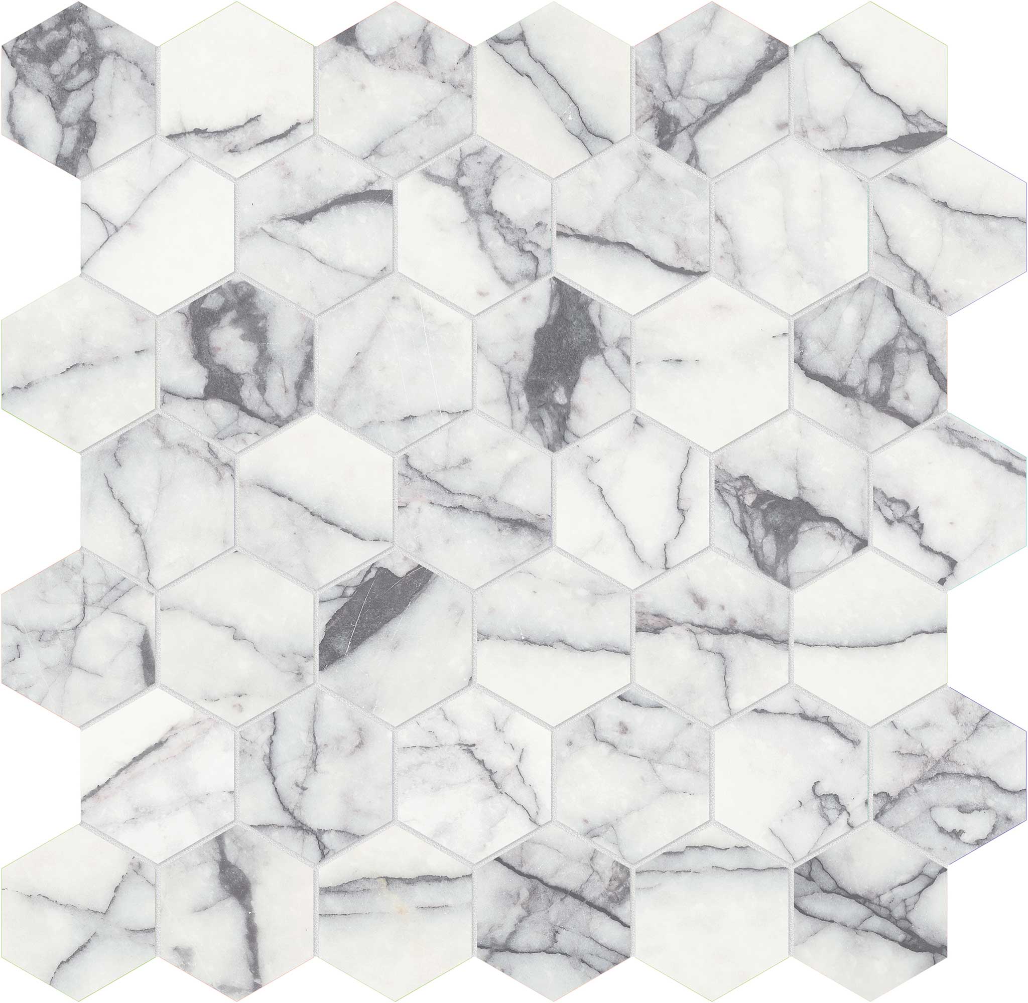 Lilac Volta 2 Hexagon Mosaic