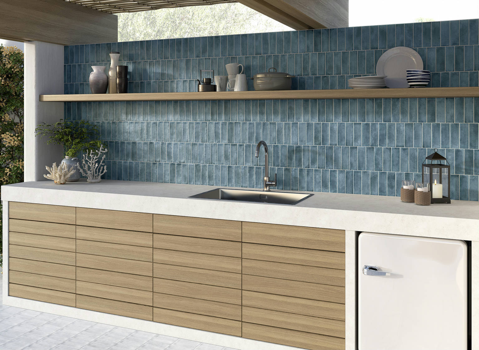 Lisbon 2X6 Blue | Young Interiors Flooring Center