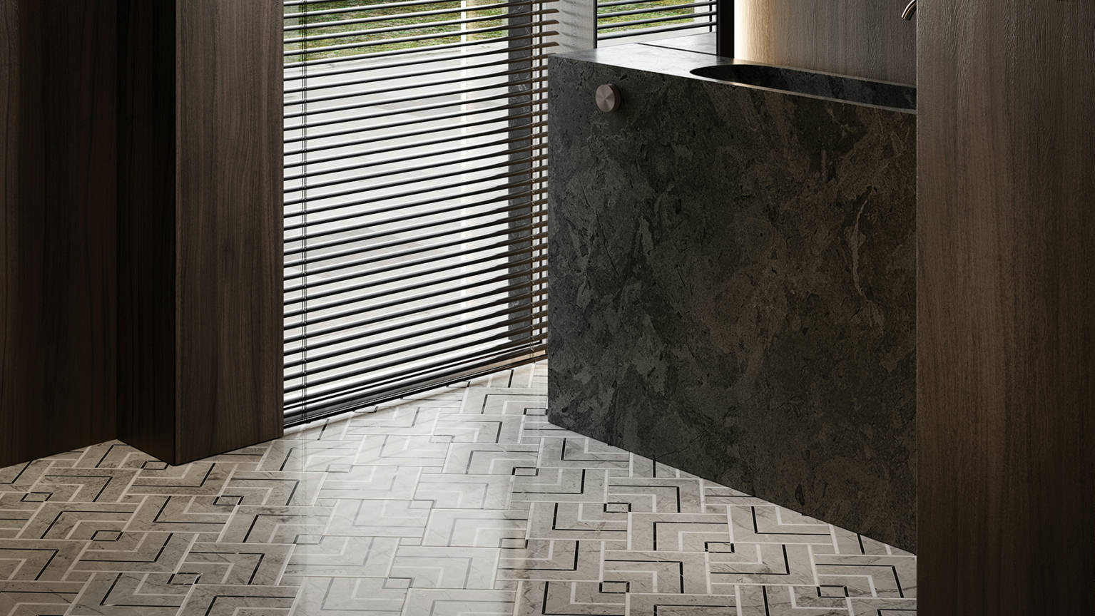 Luxury Roma Argento Picco Mosaic 2 | Young Interiors Flooring Center