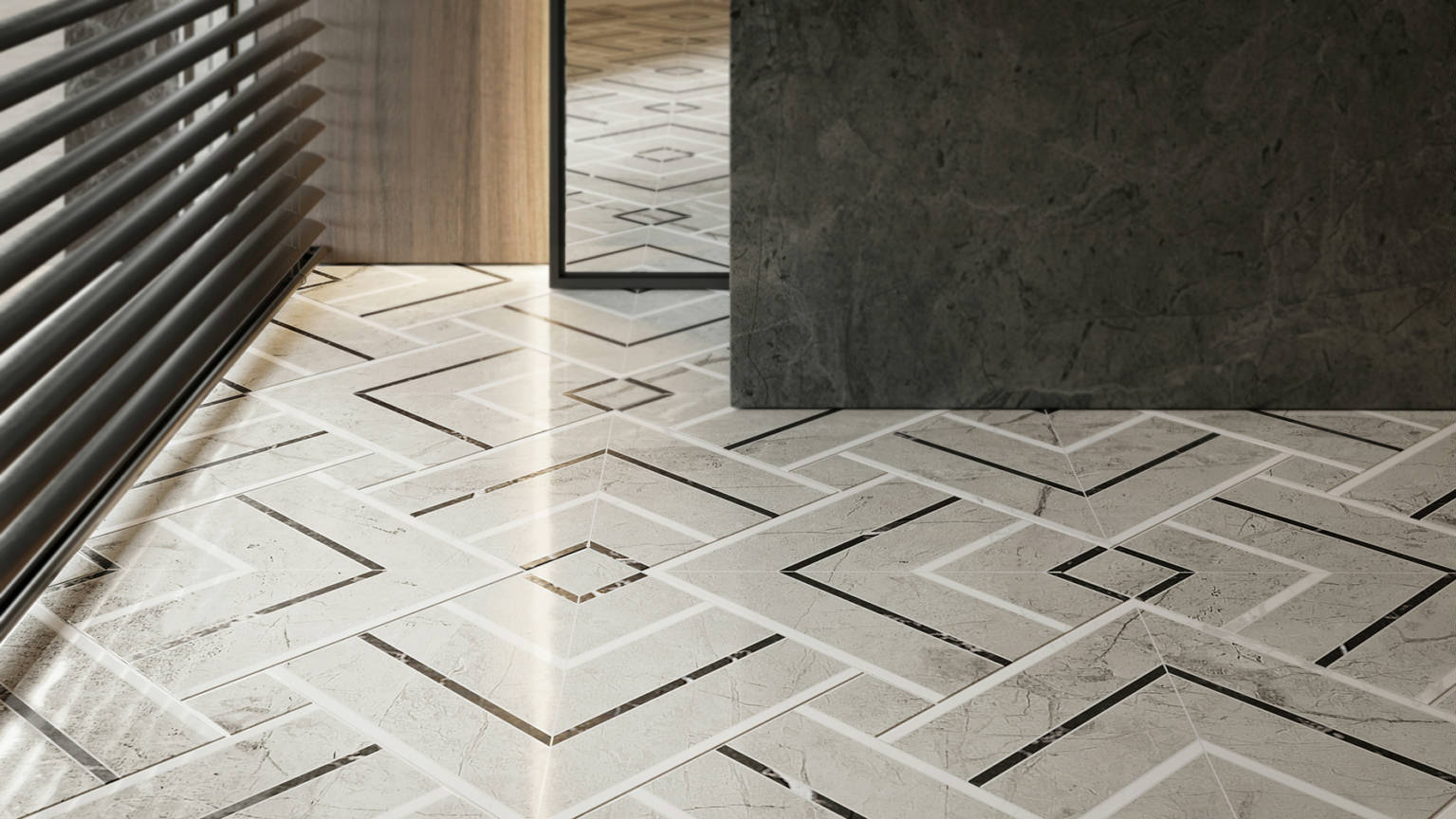 Luxury Roma Argento Picco Mosaic 3 | Young Interiors Flooring Center