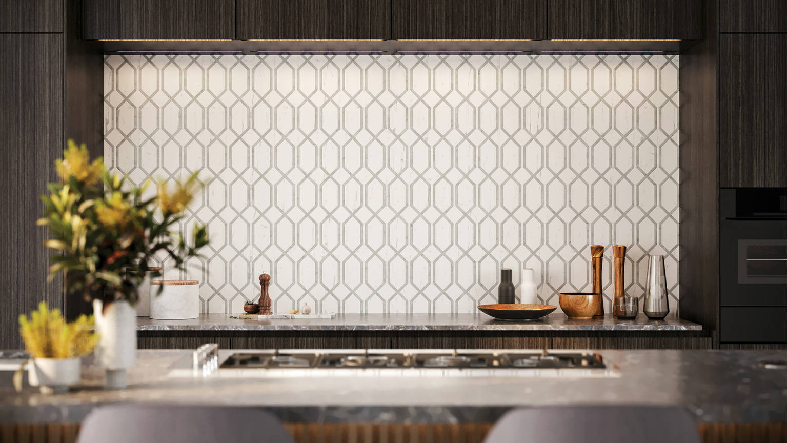 Luxury Statuario Venezia Modella Mosaic | Young Interiors Flooring Center