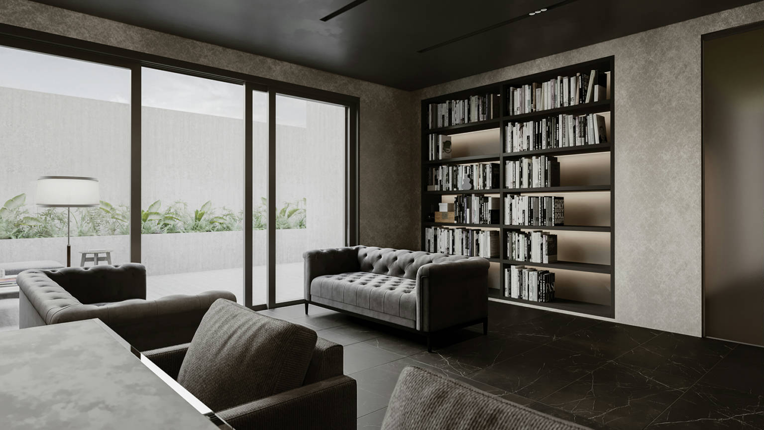 Luxury Tivoli Nero 24x48 2 | Young Interiors Flooring Center