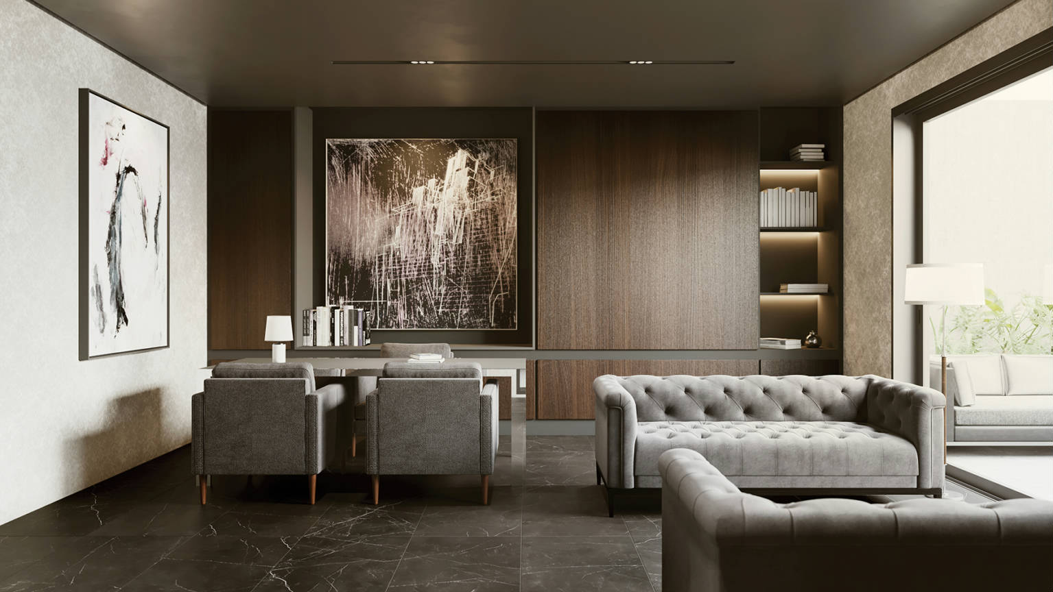 Luxury Tivoli Nero 24x48 | Young Interiors Flooring Center