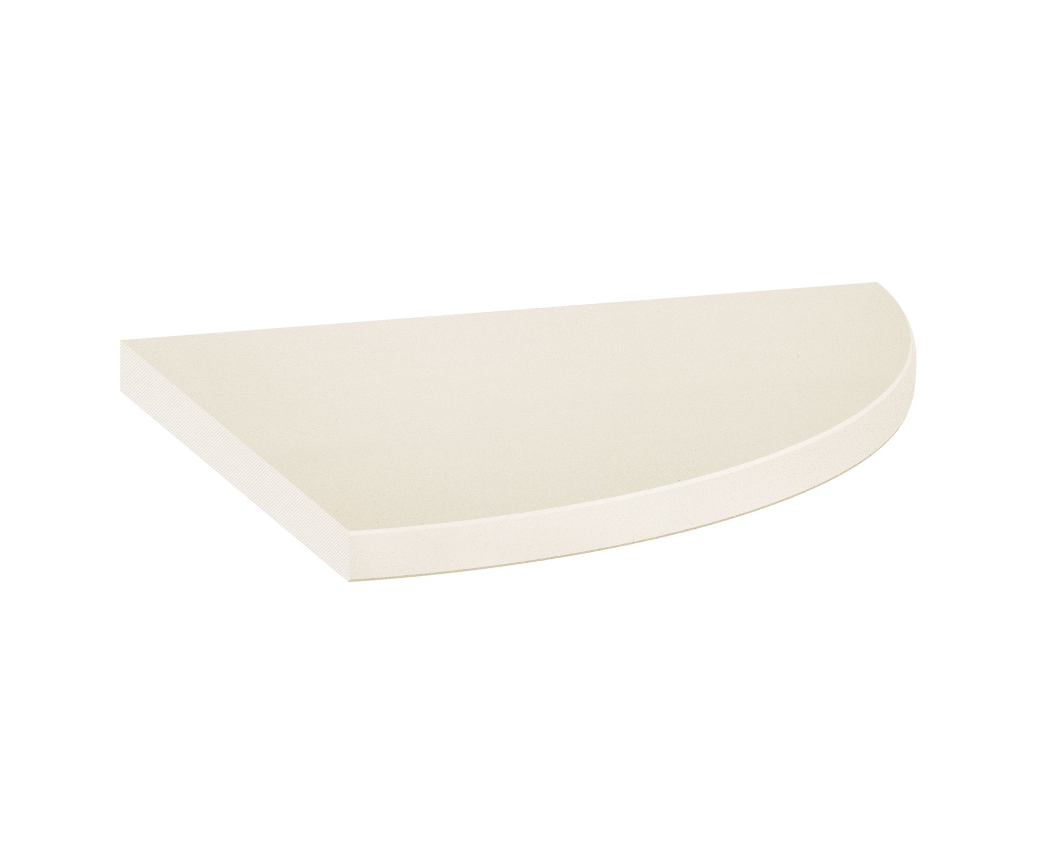 Marmiline Ivory 9x9 Corner Shelf