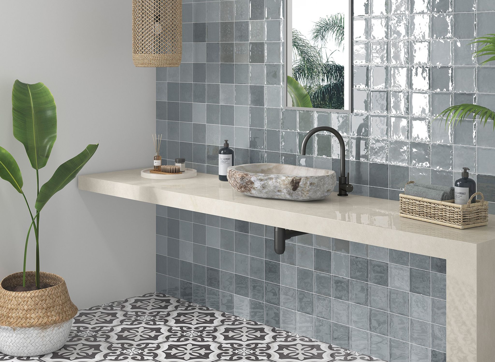 Morocco Grey 5x5 | Young Interiors Flooring Center