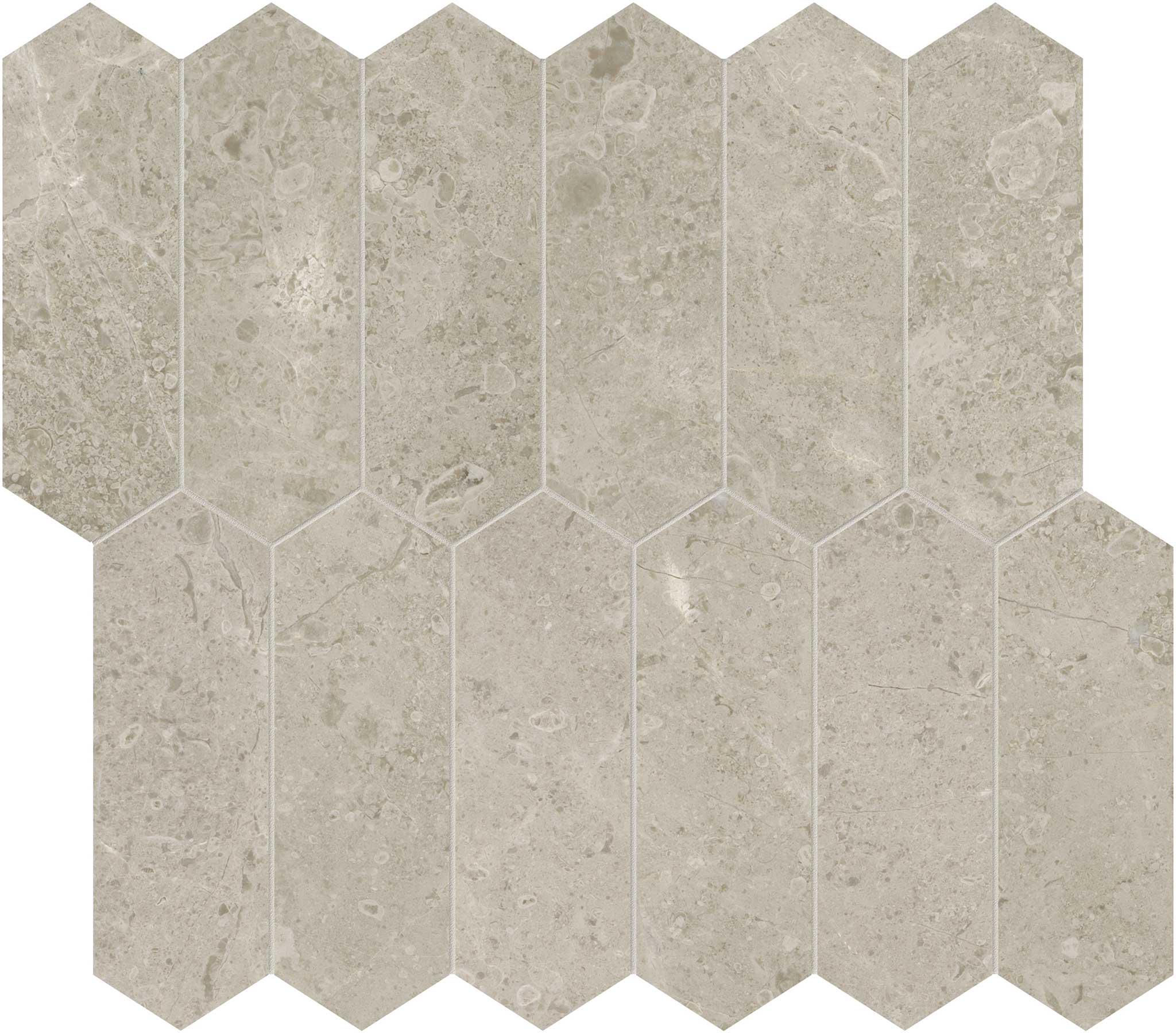 Ritz Gray 2x6 Picket Mosaic