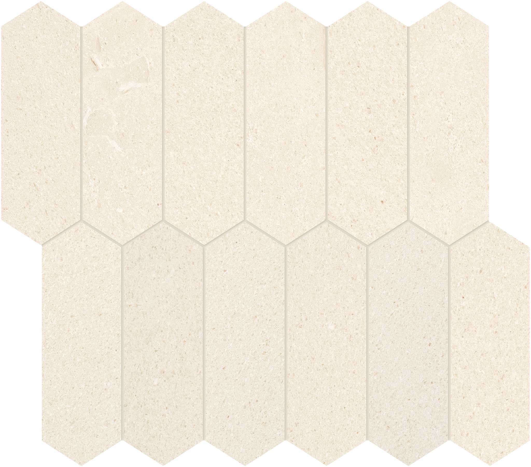 Serene Ivory 2×6 Picket Mosaic