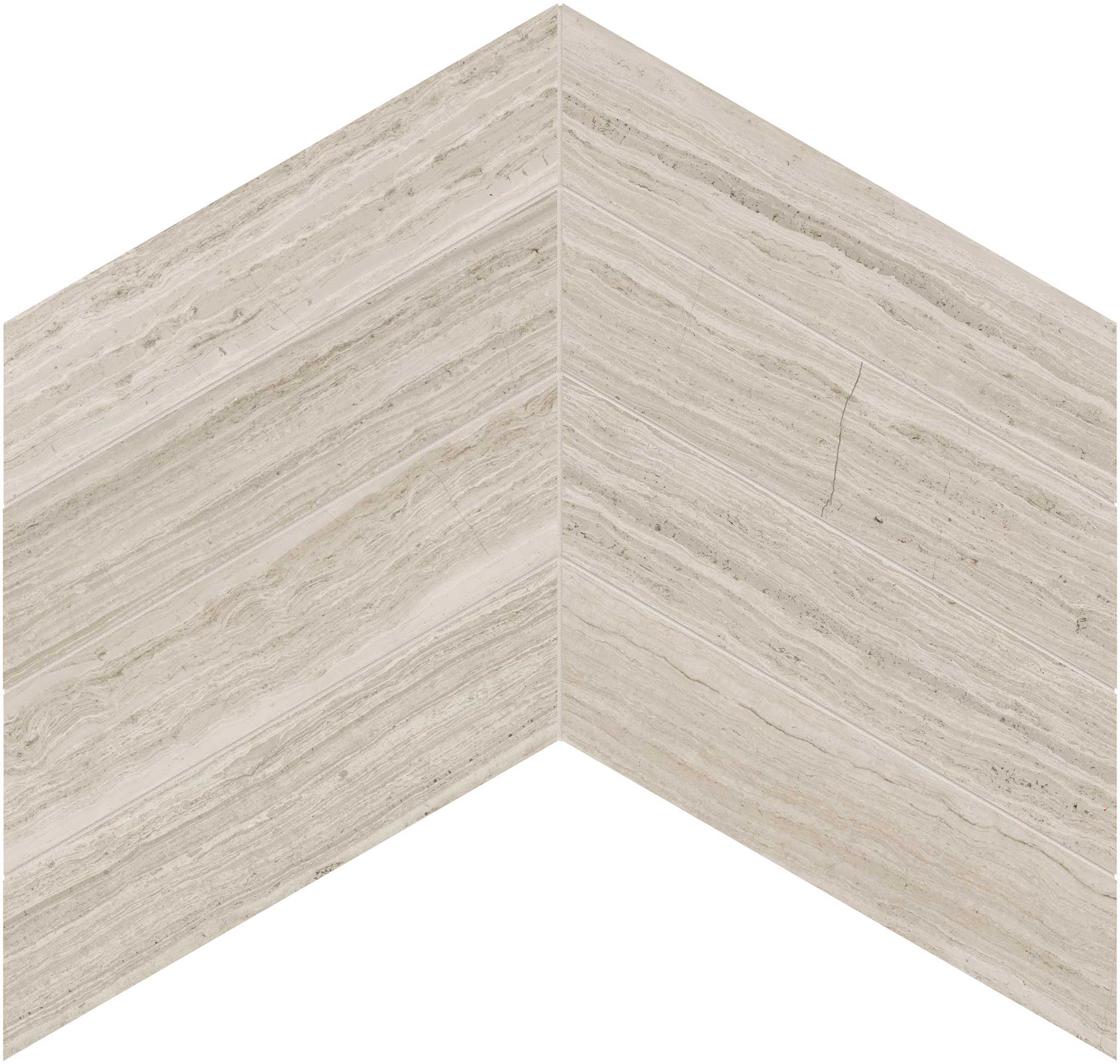 Strada Mist 2×8.5 Chevron Mosaic
