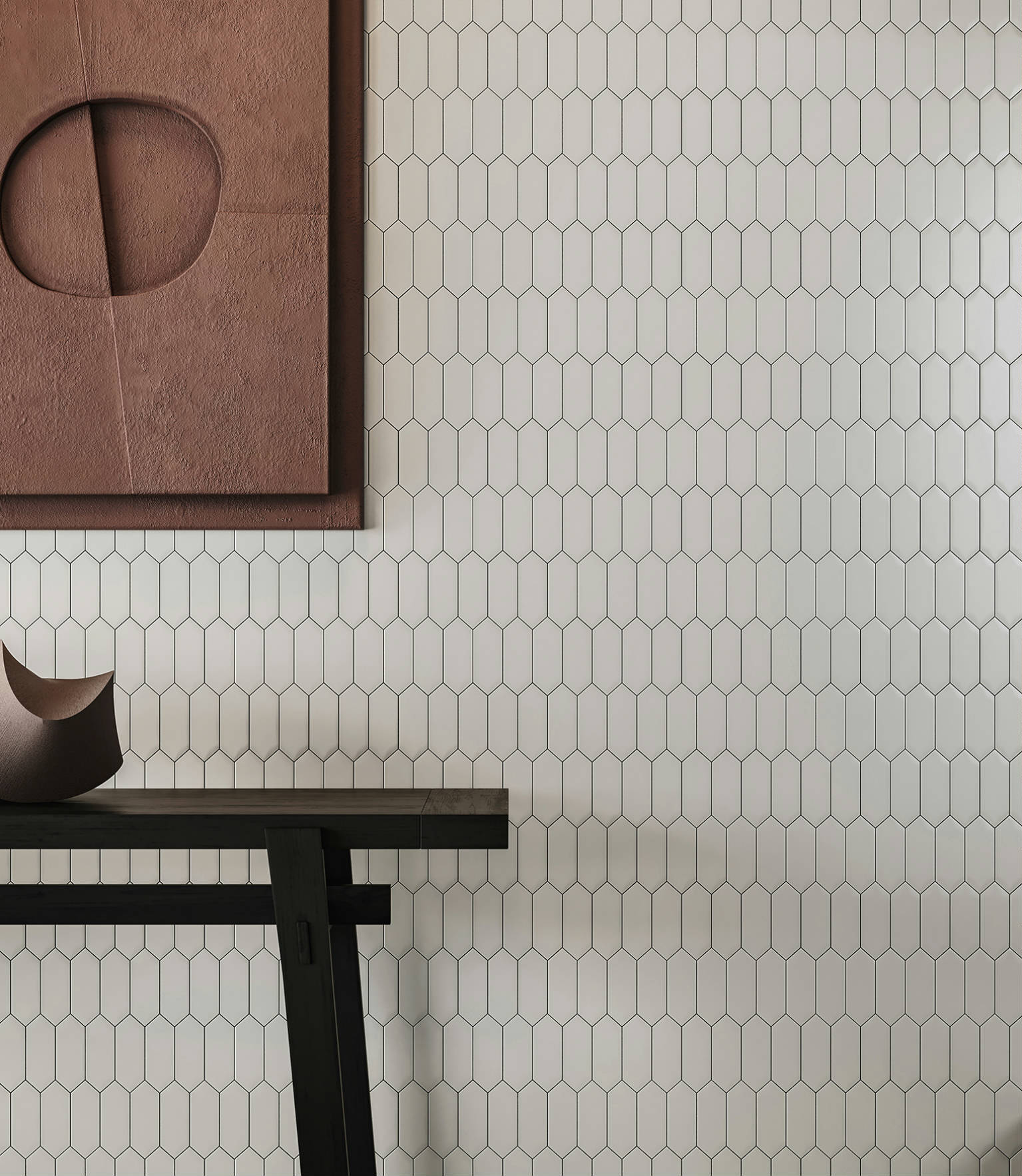 Traditions Vintage Grey Matte 2x5 Picket Mosaic 2 | Young Interiors Flooring Center