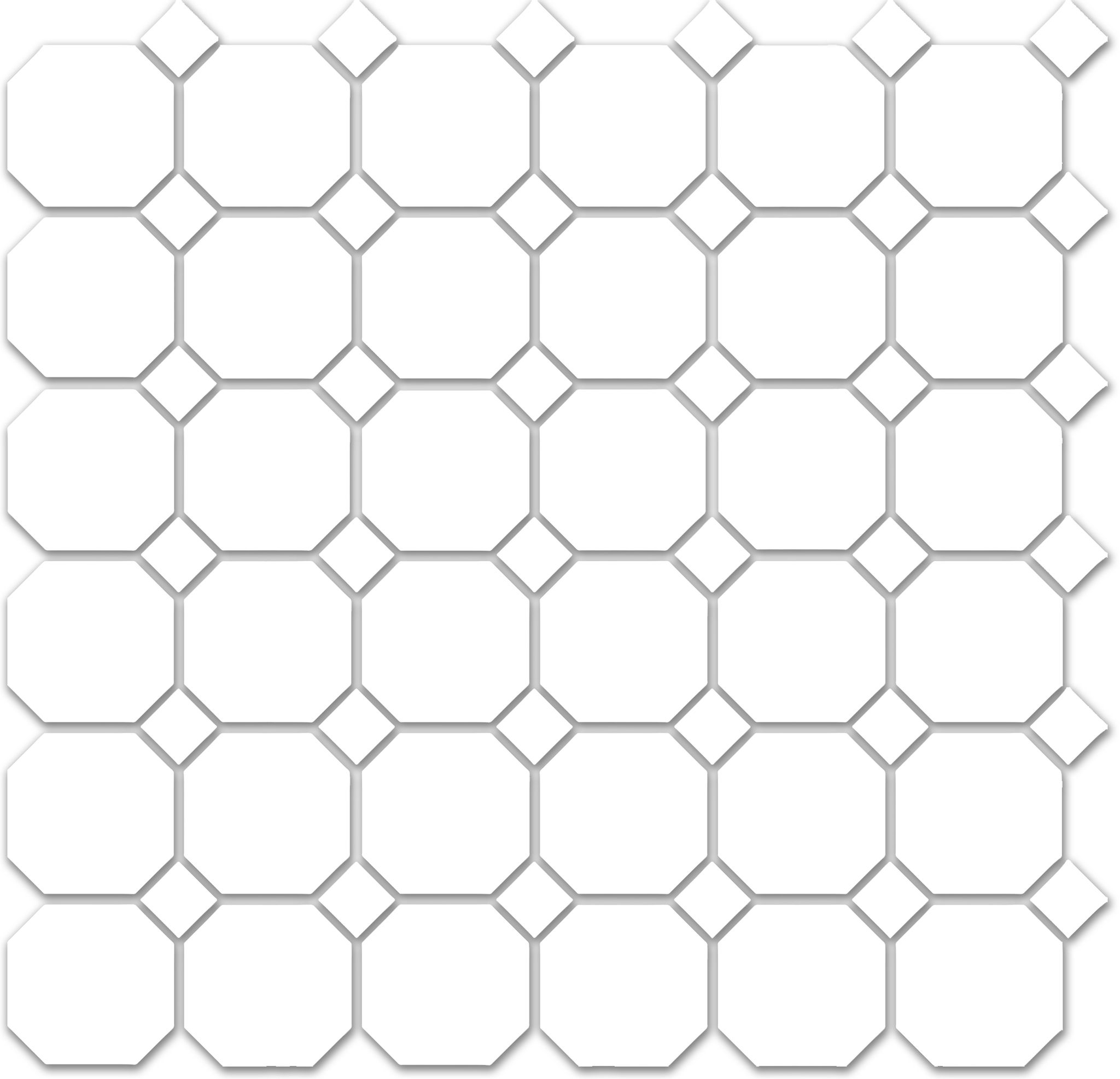 Treasure Ultimate Dolomite Polished Octagon/Dot Mosaic