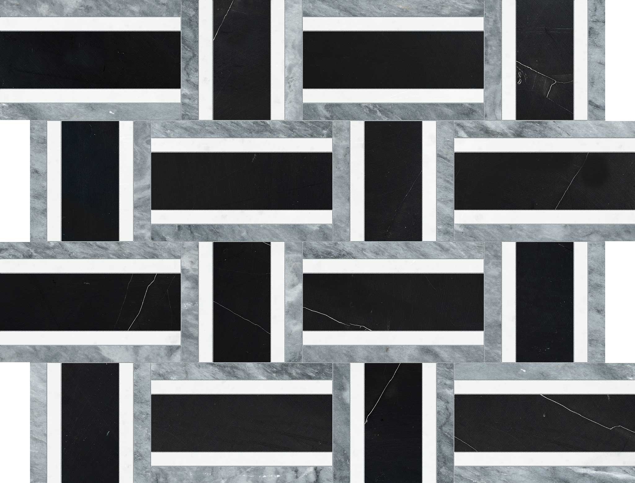Utopio Cesto Monochromo Mosaic