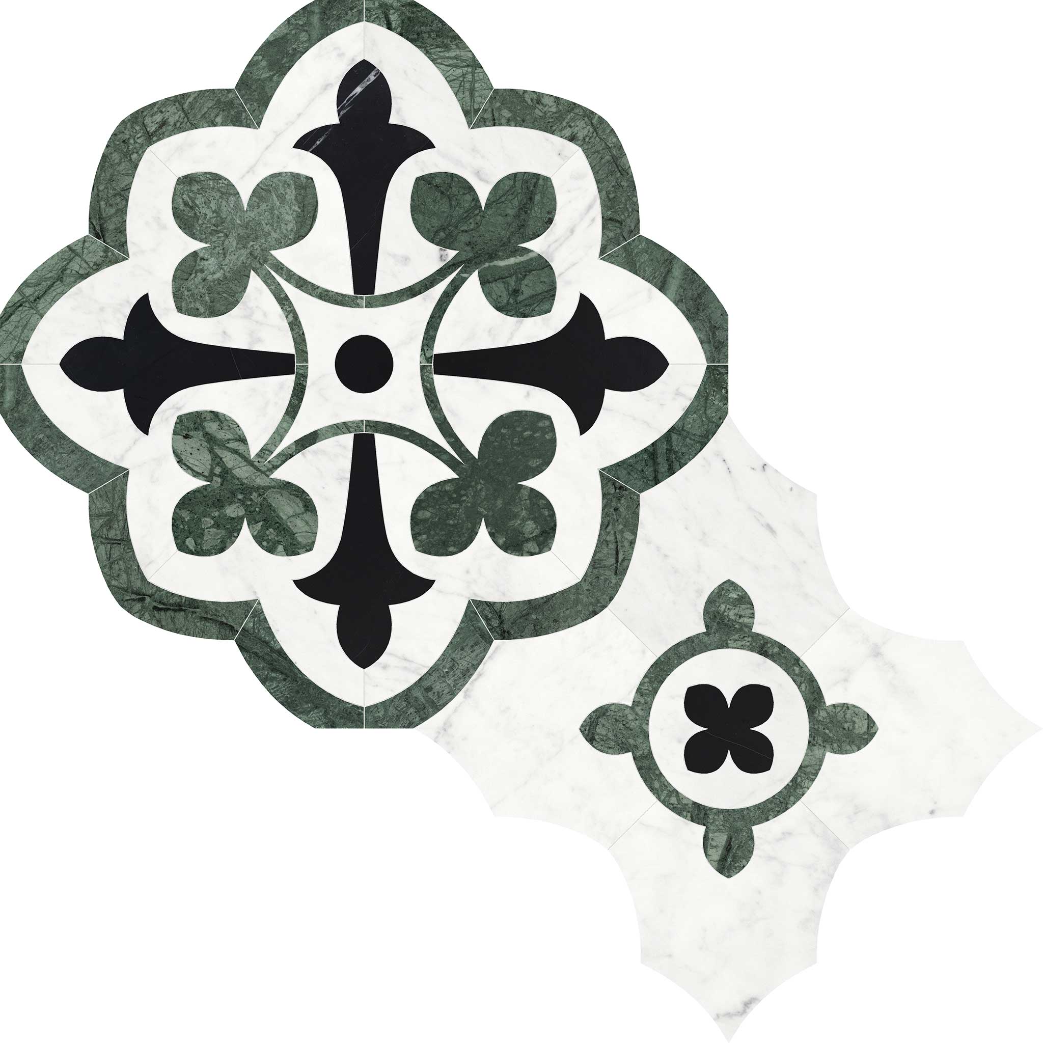 Utopio Fleur Pine Mosaic