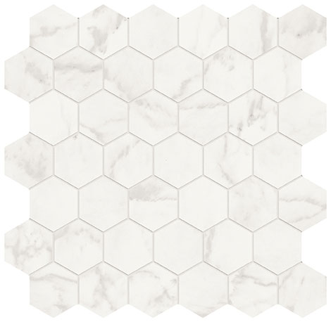 Royal Stoneworks 2″ Cloudstone White Hex