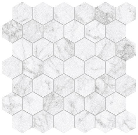 Royal Stoneworks 2″ Old World Bianco Hex