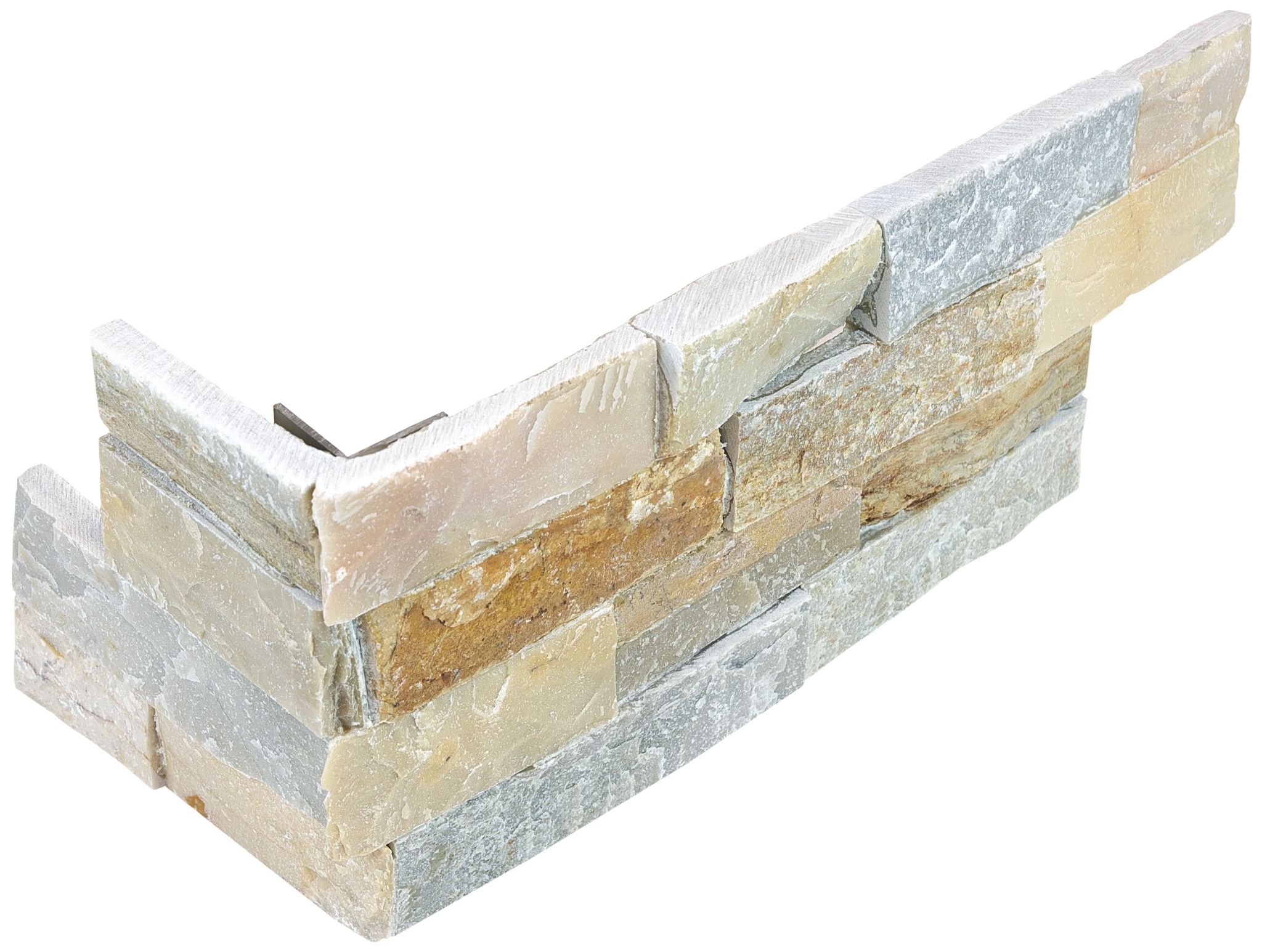 Ledger Stone 6×18 Beach Walk Assembled Corner
