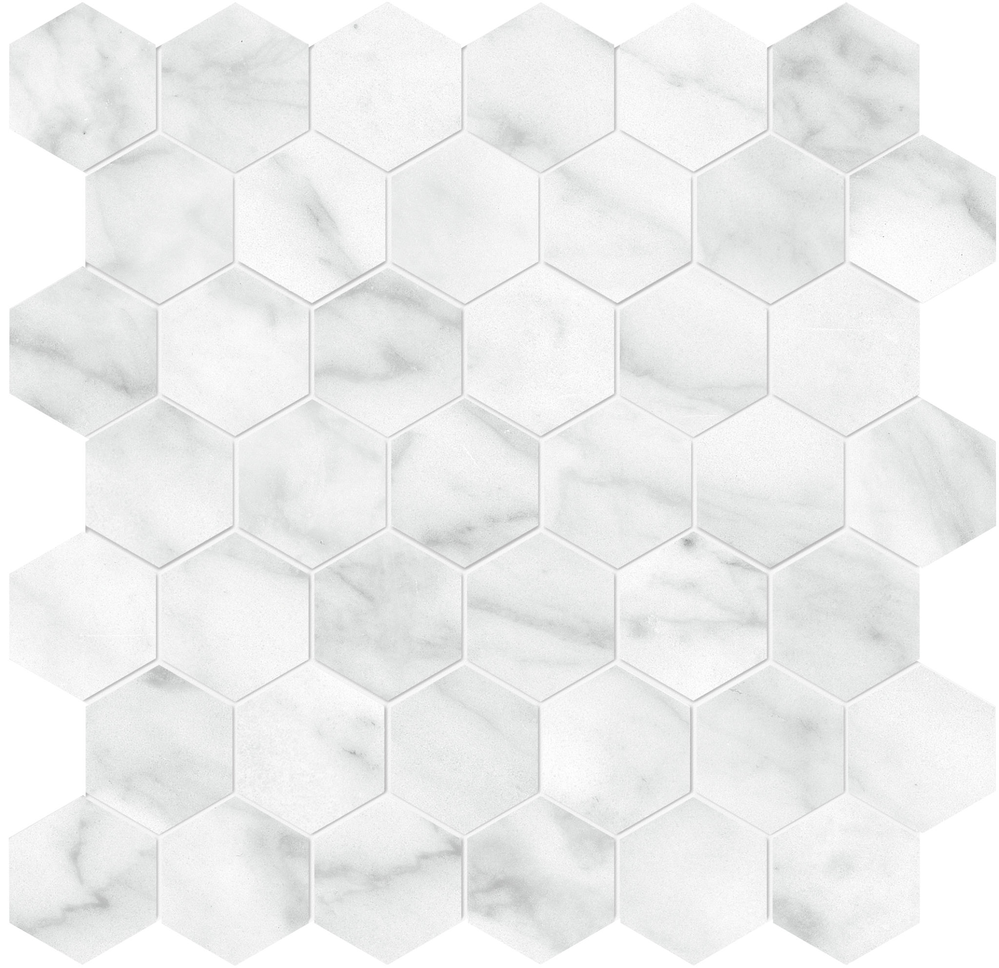 Plata Carrara Abisso 2 Hexagon Polished